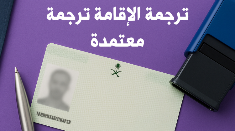 ترجمة الاقامة ترجمة معتمدة